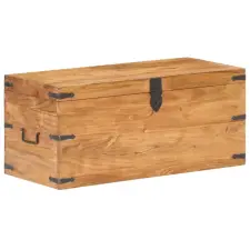 vidaXL Tömör akácfa láda 90 x 40 x 40 cm bútor