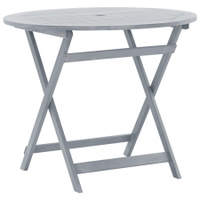 vidaXL Tömör akácfa összecsukható kerti asztal 90 x 75 cm kerti bútor