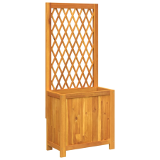 vidaXL tömör akácfa rácsos ültetőláda 55 x 29,5 x 132 cm kerti tárolás