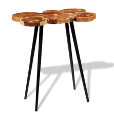 vidaXL tömör akácfa rönk bárasztal 90 x 60 x 110 cm (243959) bútor