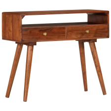 vidaXL tömör akácfa tálalóasztal 90 x 35 x 76 cm bútor