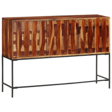 vidaXL tömör akácfa tálalószekrény 110 x 28 x 76 cm bútor