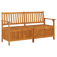 vidaXL tömör akácfa tárolópad 148 cm kerti bútor