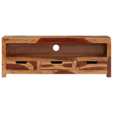 vidaXL Tömör akácfa tv-szekrény 110 x 30 x 40 cm bútor
