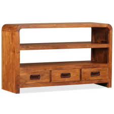 vidaXL tömör akácfa TV-szekrény 90 x 30 x 55 cm (244681) bútor