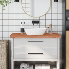 vidaXL Tömör bükkfa fürdőszobai pult 100 x 50 x 4 cm fürdőszoba bútor