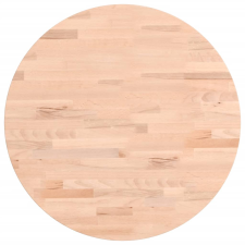 vidaXL tömör bükkfa kerek asztallap Ø50 x 4 cm (355922) bútor