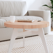 vidaXL tömör bükkfa kerek asztallap Ø60 x 4 cm bútor