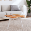 vidaXL tömör bükkfa négyzet alakú asztallap 50 x 50 x 2,5 cm