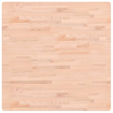 vidaXL tömör bükkfa négyzet alakú asztallap 90x90x4 cm (355965) bútor