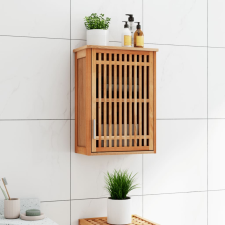 vidaXL tömör diófa falra szerelhető fürdőszobaszekrény 42 x 23 x 60 cm fürdőszoba bútor