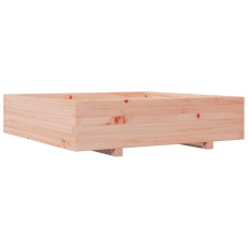 vidaXL tömör duglászfenyő kerti virágláda 100 x 100 x 26,5 cm kerti tárolás