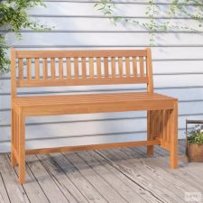 vidaXL Tömör eukaliptuszfa kerti pad 110 cm kerti bútor
