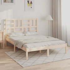 vidaXL tömör fa ágykeret 120 x 190 cm (4FT Small Double) ágy és ágykellék