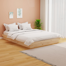 vidaXL tömör fa ágykeret 120 x 200 cm ágy és ágykellék
