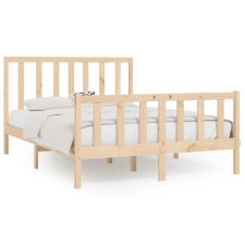 vidaXL tömör fa ágykeret 120 x 200 cm (3106828) ágy és ágykellék
