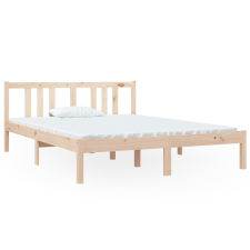 vidaXL tömör fa ágykeret 140 x 190 cm (814864) ágy és ágykellék