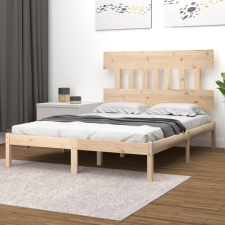 vidaXL tömör fa ágykeret 140x190 cm ágy és ágykellék