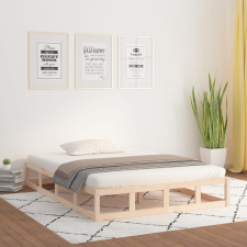 vidaXL tömör fa ágykeret 150x200 cm (5FT King Size) ágy és ágykellék