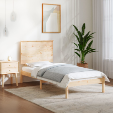 vidaXL tömör fa ágykeret 75 x 190 cm (2FT6 Small Single) ágy és ágykellék