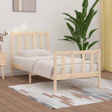 vidaXL tömör fa ágykeret 90 x 190 cm (3FT Single) ágy és ágykellék