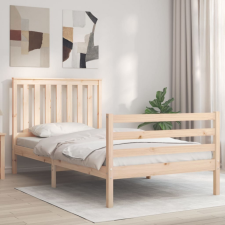 vidaXL tömör fa ágykeret fejtámlával 100 x 200 cm ágy és ágykellék