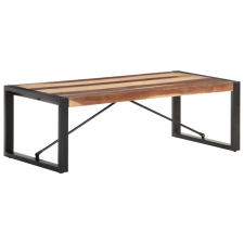 vidaXL tömör fa dohányzóasztal rózsafa felületkezeléssel 120x60x40 cm bútor