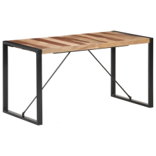 vidaXL tömör fa étkezőasztal paliszander felülettel 140 x 70 x 75 cm bútor