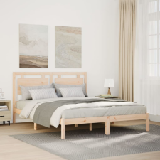 vidaXL tömör fa extra hosszú ágykeret matrac nélkül 160 x 210 cm ágy és ágykellék