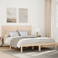 vidaXL tömör fa extra hosszú ágykeret matrac nélkül 160 x 220 cm ágy és ágykellék