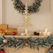 vidaXL tömör fenyő karácsonyfa dekorációnak 60 cm műfenyő
