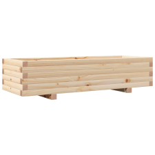 vidaXL tömör fenyő kerti virágláda 110 x 40 x 26,5 cm kerti tárolás