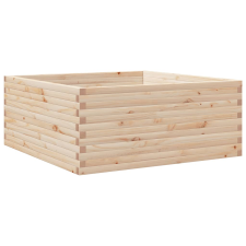 vidaXL tömör fenyő kerti virágláda 110x110x46 cm kerti tárolás