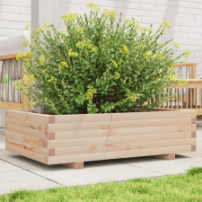 vidaXL tömör fenyő kerti virágláda 90 x 60 x 26,5 cm kerti tárolás