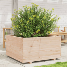 vidaXL tömör fenyő kerti virágláda 90 x 90 x 49,5 cm kerti tárolás