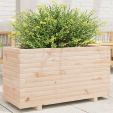 vidaXL tömör fenyő kerti virágtartó 90 x 40 x 49,5 cm kerti tárolás