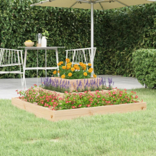 vidaXL tömör fenyő növénytartó 80x80x27 cm kerti tárolás