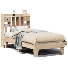 vidaXL tömör fenyőfa ágy matrac nélkül 100 x 200 cm (3308849) ágy és ágykellék