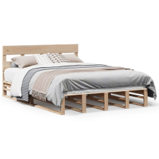 vidaXL tömör fenyőfa ágy matrac nélkül 120 x 190 cm (3302309) ágy és ágykellék