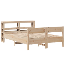 vidaXL tömör fenyőfa ágy matrac nélkül 120 x 190 cm (3306204) ágy és ágykellék
