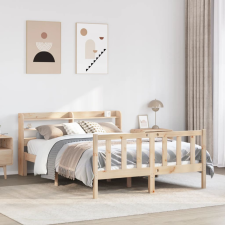 vidaXL tömör fenyőfa ágy matrac nélkül 135 x 190 cm ágy és ágykellék