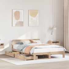 vidaXL tömör fenyőfa ágy matrac nélkül 140 x 190 cm ágy és ágykellék