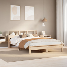 vidaXL tömör fenyőfa ágy matrac nélkül 140 x 190 cm ágy és ágykellék