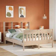 vidaXL tömör fenyőfa ágy matrac nélkül 140 x 190 cm ágy és ágykellék