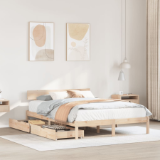 vidaXL tömör fenyőfa ágy matrac nélkül 140 x 200 cm ágy és ágykellék