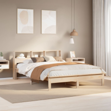 vidaXL tömör fenyőfa ágy matrac nélkül 140 x 200 cm ágy és ágykellék