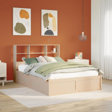 vidaXL tömör fenyőfa ágy matrac nélkül 150x200 cm ágy és ágykellék