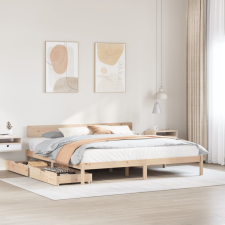 vidaXL tömör fenyőfa ágy matrac nélkül 180 x 200 cm ágy és ágykellék