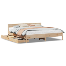 vidaXL tömör fenyőfa ágy matrac nélkül 180 x 200 cm (3301740) ágy és ágykellék