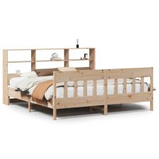 vidaXL tömör fenyőfa ágy matrac nélkül 200 x 200 cm (3323209) ágy és ágykellék